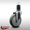 Service Caster 5'' SS Gray Poly Wheel Swivel 1-5/8'' Expanding Stem Caster SCC-SSEX20S514-PPUB-158 - alternate 2